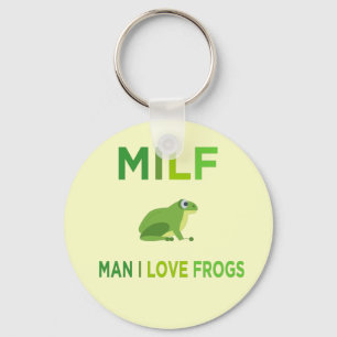 Mann in Liebe Frösche Schlüsselanhänger