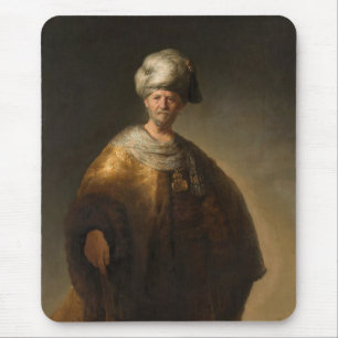 Mann in orientalischem Kostüm, von Rembrandt van Mousepad