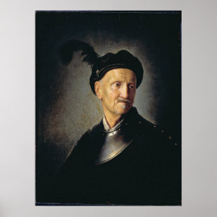 Mann in Rüstung - Rembrandt - c1632 Poster