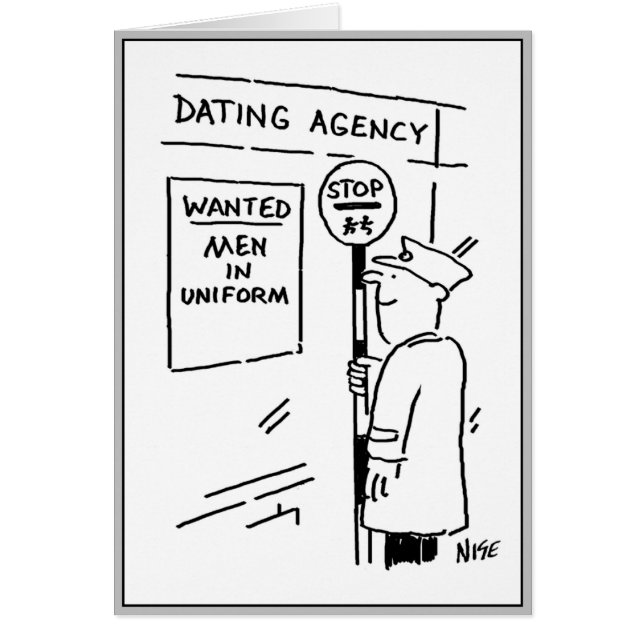 Mann in Uniform auf der Suche nach einem Datum. (Vorne)