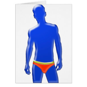 Mann in Unterwäsche