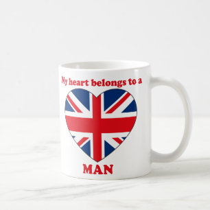 Mann Kaffeetasse