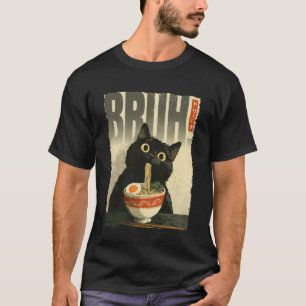 Mann! Katze Ramen Ästhetik Japanische Ukiyo-e Kuns T-Shirt