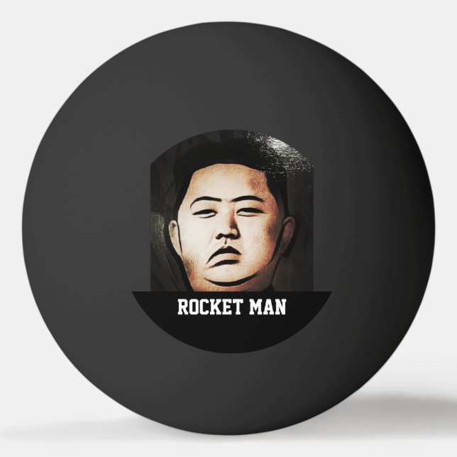 Mann-Klingeln Pong Ball UNO Rocket Kim-Jong Tischtennisball (Vorderseite)