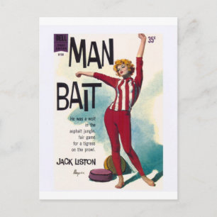 Mann Köder! Postkarte