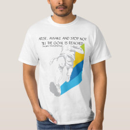 Mann-Laufen, Plakat inspirierend T-Shirt