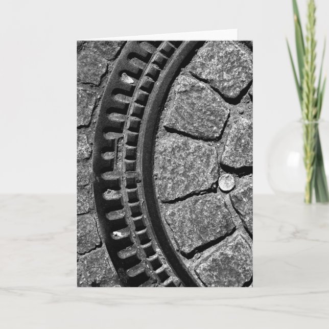 MANN-LOCH-ABDECKUNG, STRASSBURG, FRANKREICH KARTE (Vorderseite)