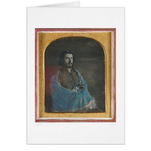 Mann mit blauem Mantel und Revolver (40455)