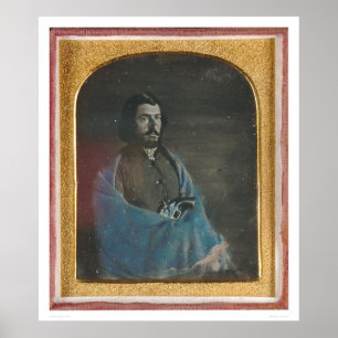 Mann mit blauer Umhang und Revolver (40455) Poster