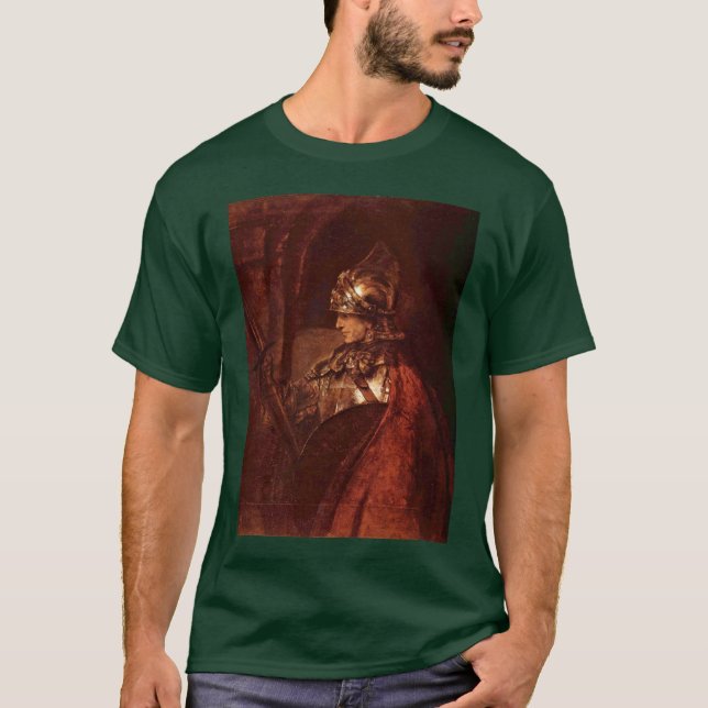Mann mit den Armen (Alexander der Große) durch T-Shirt (Vorderseite)