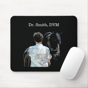 Mann mit dunkler Maus-Pad Mousepad