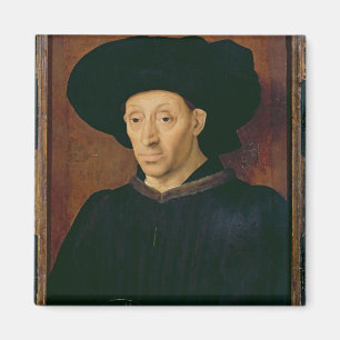 Mann mit einem Glas Wein Magnet