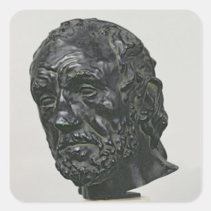 Mann mit gebrochener Nase, 1865 Quadratischer Aufkleber