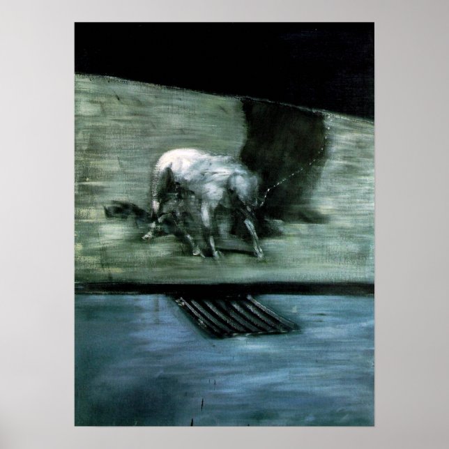 Mann mit Hund Poster (Vorne)