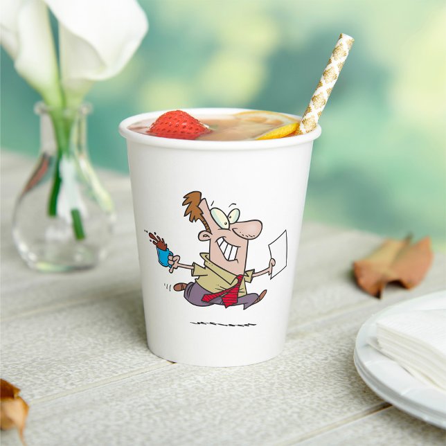 Mann mit Kaffee Pappbecher (Von Creator hochgeladen)