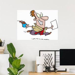 Mann mit Kaffee Poster