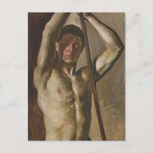 Mann mit Personal Postkarte