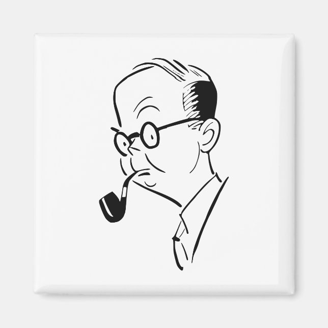 Mann mit Rohr Magnet (Vorne)