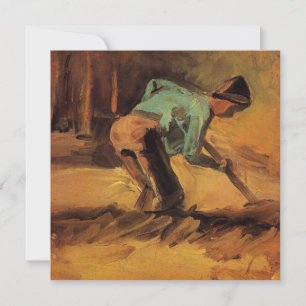 Mann mit Stock gebückt von Vincent van Gogh