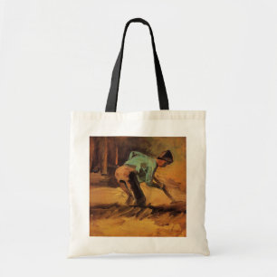 Mann mit Stock gebückt von Vincent van Gogh Tragetasche