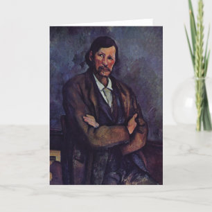 Mann mit Waffen überquert - Paul Cezanne - c1866 Karte