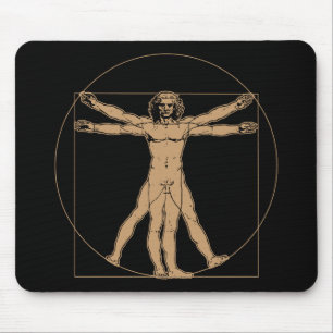 Mann Mousepad Da Vincis Vitruvian