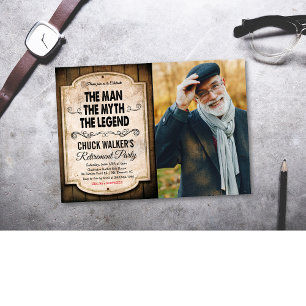 Mann Mythos Legende Ruhestandseinladung Einladung