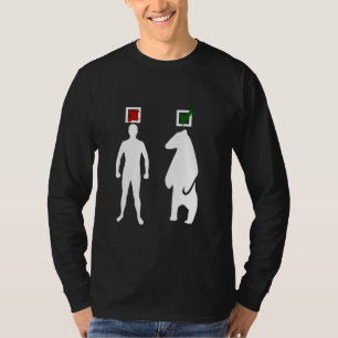 Mann oder Bär feministisches Internet-Meme weiß lu T-Shirt