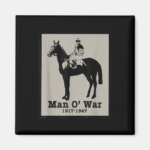 Mann oder Vintages Race Race Pferd Magnet
