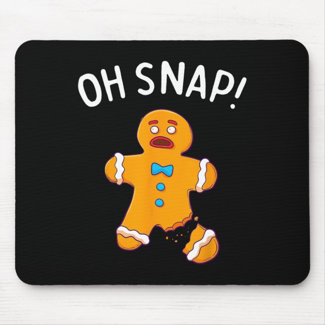 Mann Oh schläfst Weihnachtsfick Backgeschenk Kurz Mousepad (Vorne)