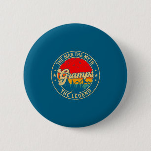Mann Opa Mythos Legende Vintage Retro Button