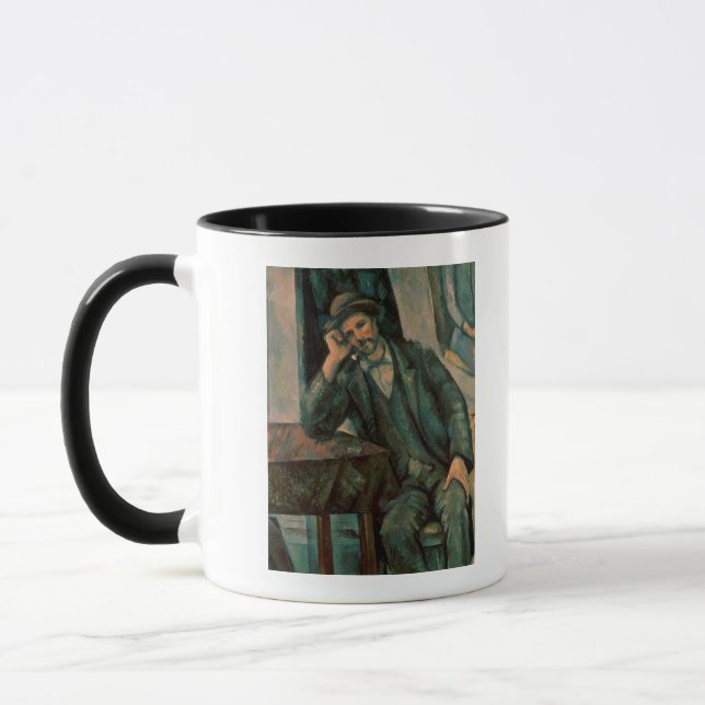 Mann Pauls Cezanne |, der ein Rohr raucht Tasse (Links)