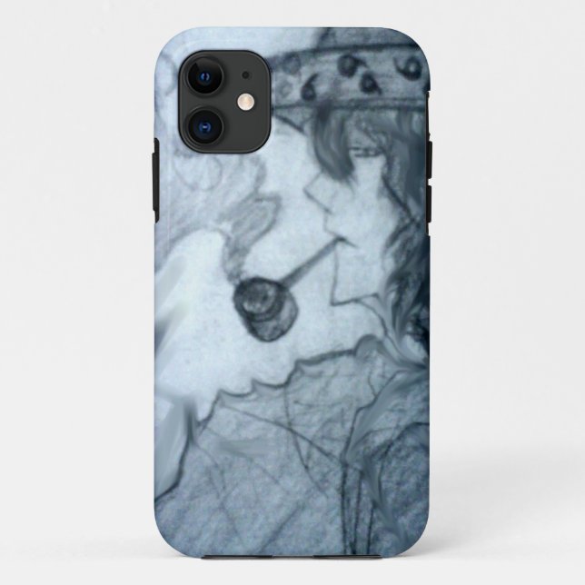 Mann rauchende Pfeife Manga Anime Case-Mate iPhone Hülle (Rückseite)