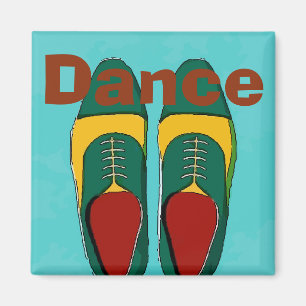 Mann-Schuhe, Tanz, Änderungs-Text Magnet