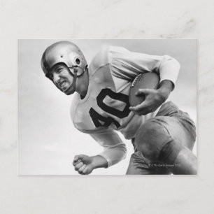 Mann spielt Football 3 Postkarte
