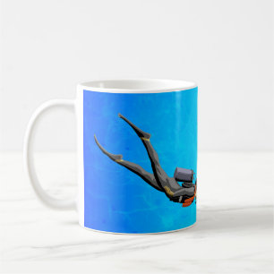 Mann-Sporttauchen Tasse