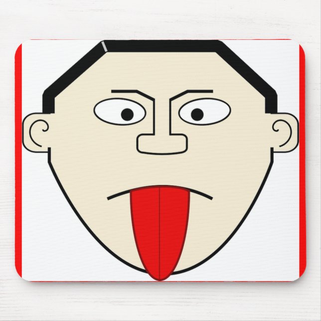 MANN STECKT SEINE SPRACHE AUS MOUSEPAD (Vorne)