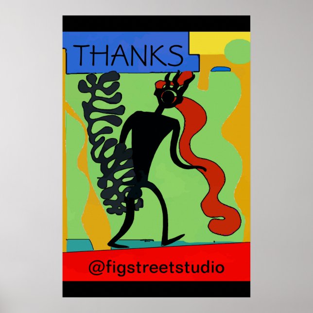 Mann stehlen, Text hinzufügen, bearbeiten Poster (Vorne)