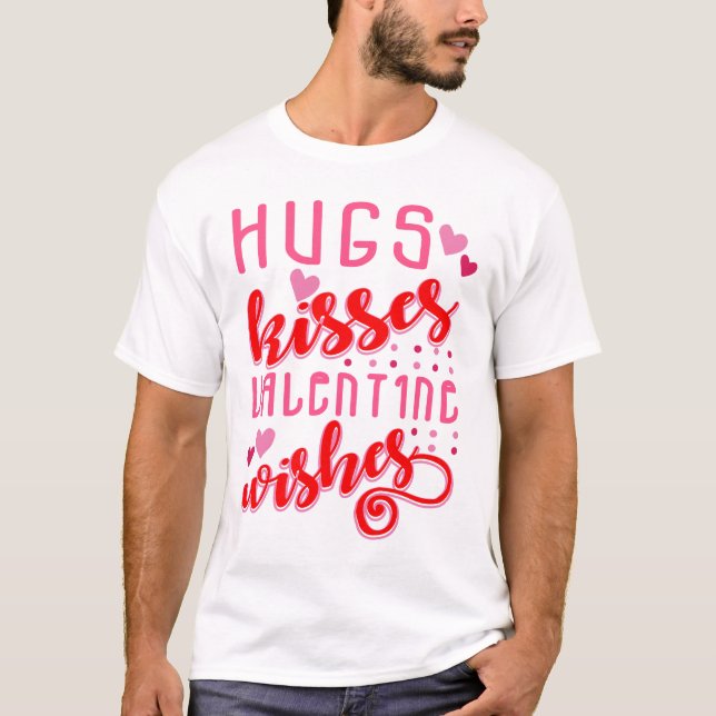Mann T - Shirt mit Valentine Fun Sent #6. (Vorderseite)