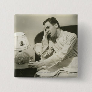 Mann-Trinkwasser Button