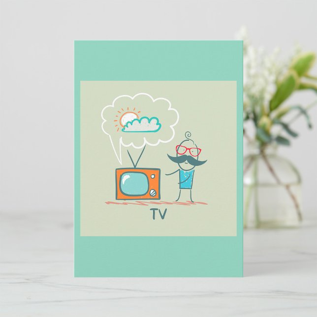 Mann und Fernsehen Einladung (Von Creator hochgeladen)