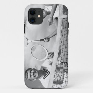Mann und Frau beim Tennisspielen Case-Mate iPhone Hülle