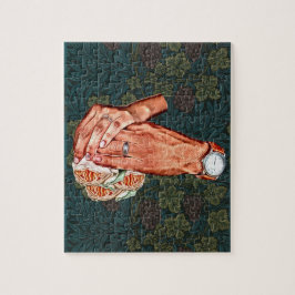 Mann und Frau Bräutigam Paare Kunst Puzzle