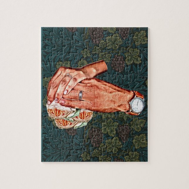 Mann und Frau Bräutigam Paare Kunst Puzzle (Vertikal)