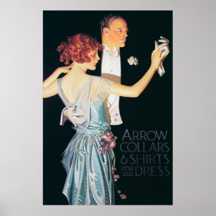 Mann und Frau tanzen von Leyendecker Poster
