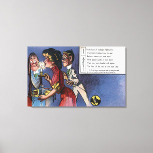 Mann-und Frauen-Paare im Kerzenlicht Leinwanddruck