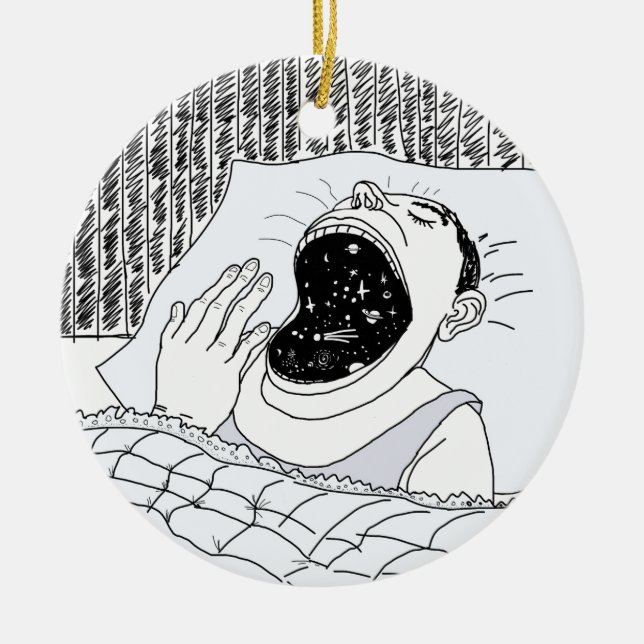 MANN UND KOSMOS KERAMIK ORNAMENT (Vorne)