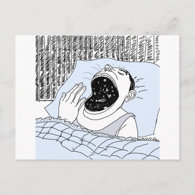 MANN UND KOSMOS POSTKARTE (Vorderseite)