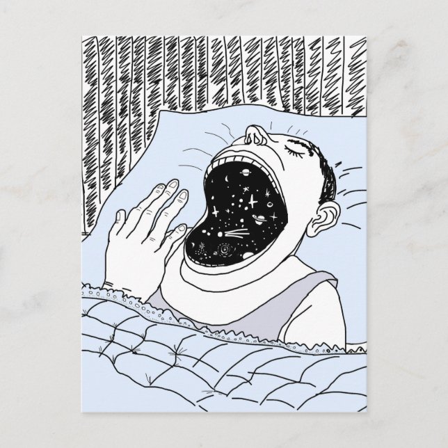 MANN UND KOSMOS POSTKARTE (Vorderseite)