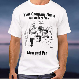 Mann und Van zur Miete personalisieren T-Shirt